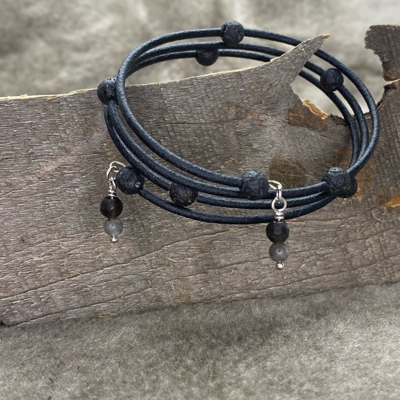 Lava Stone Multi-Wrap Bracelet - Picture 4 of 5